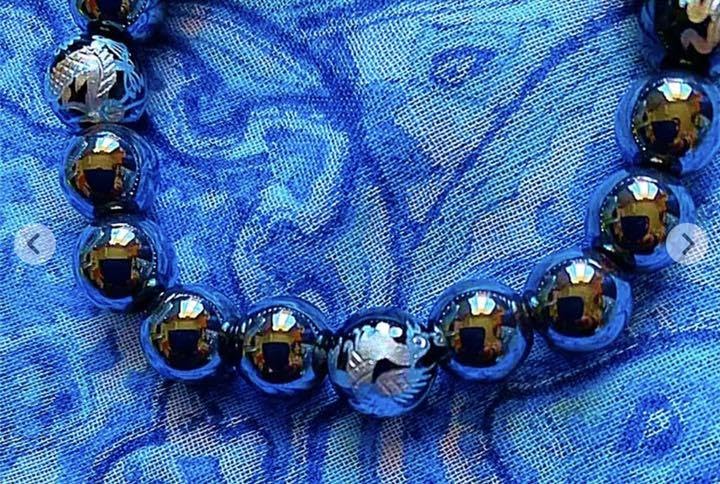 金運爆上げ8mmテラヘルツ 鉱石主玉四神9mmパワーブレスレット