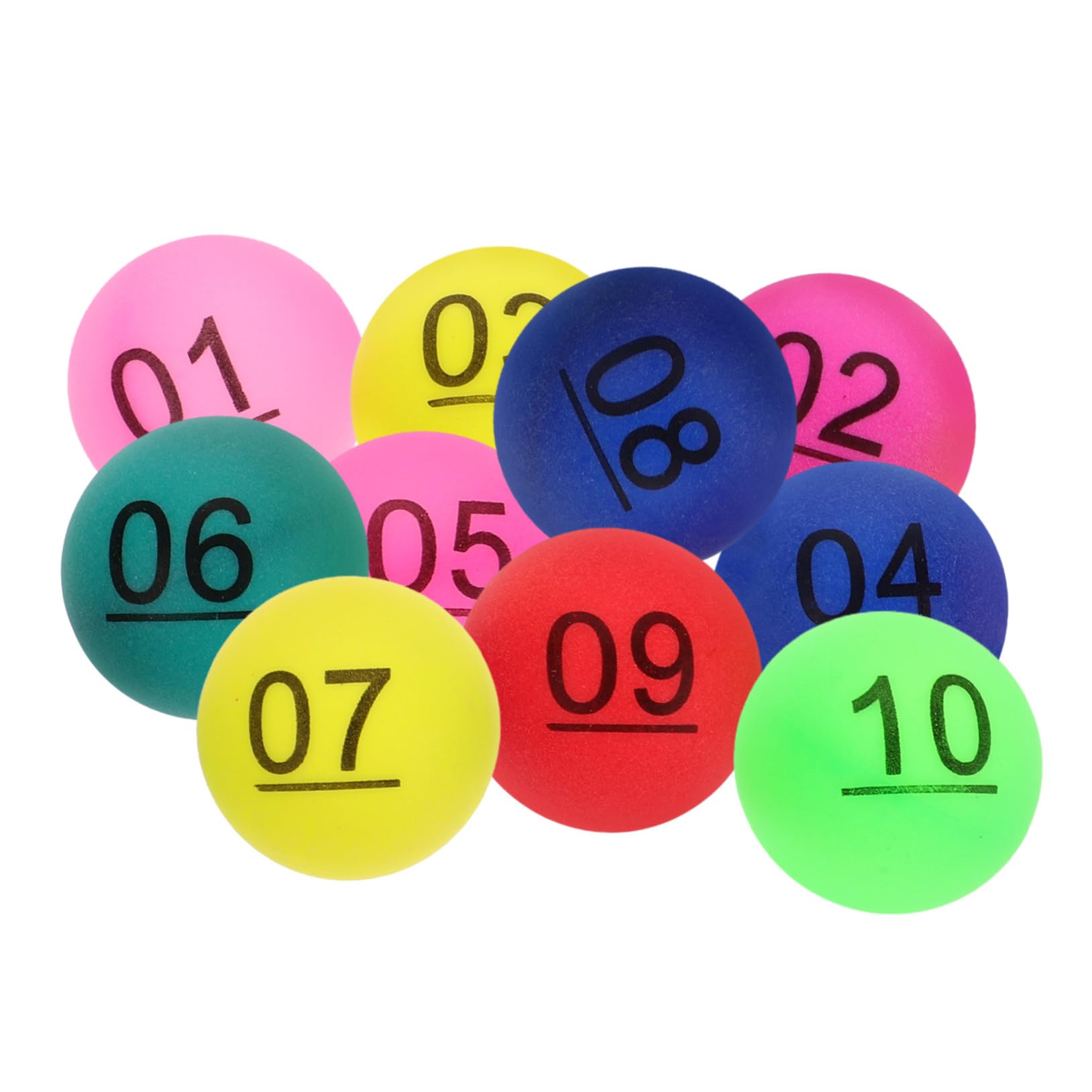 Totority Numbered Balls 10 Pack Raffle Drawing Balls Pong Balls Party Game Balls Boys and Girls Balls