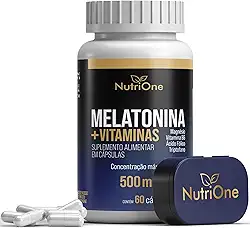 Melatonina + Triptofano, Magnésio, Metilfolato e Vitamina B6 60 Cápsulas - Nutrione