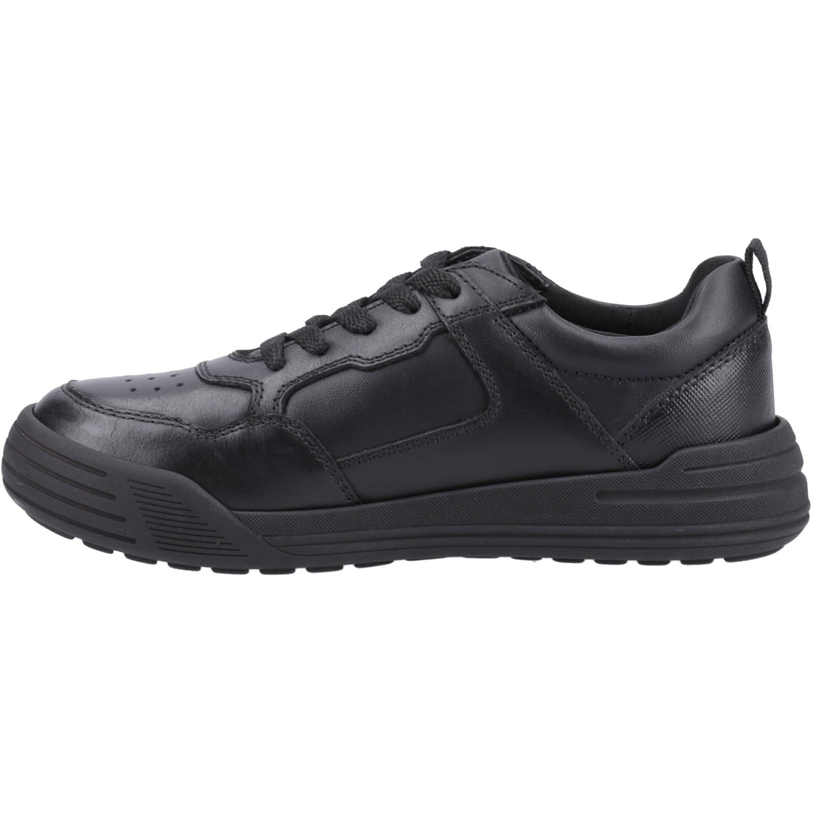 Hush Puppies Male Shane Junior Shoe, Black, 12