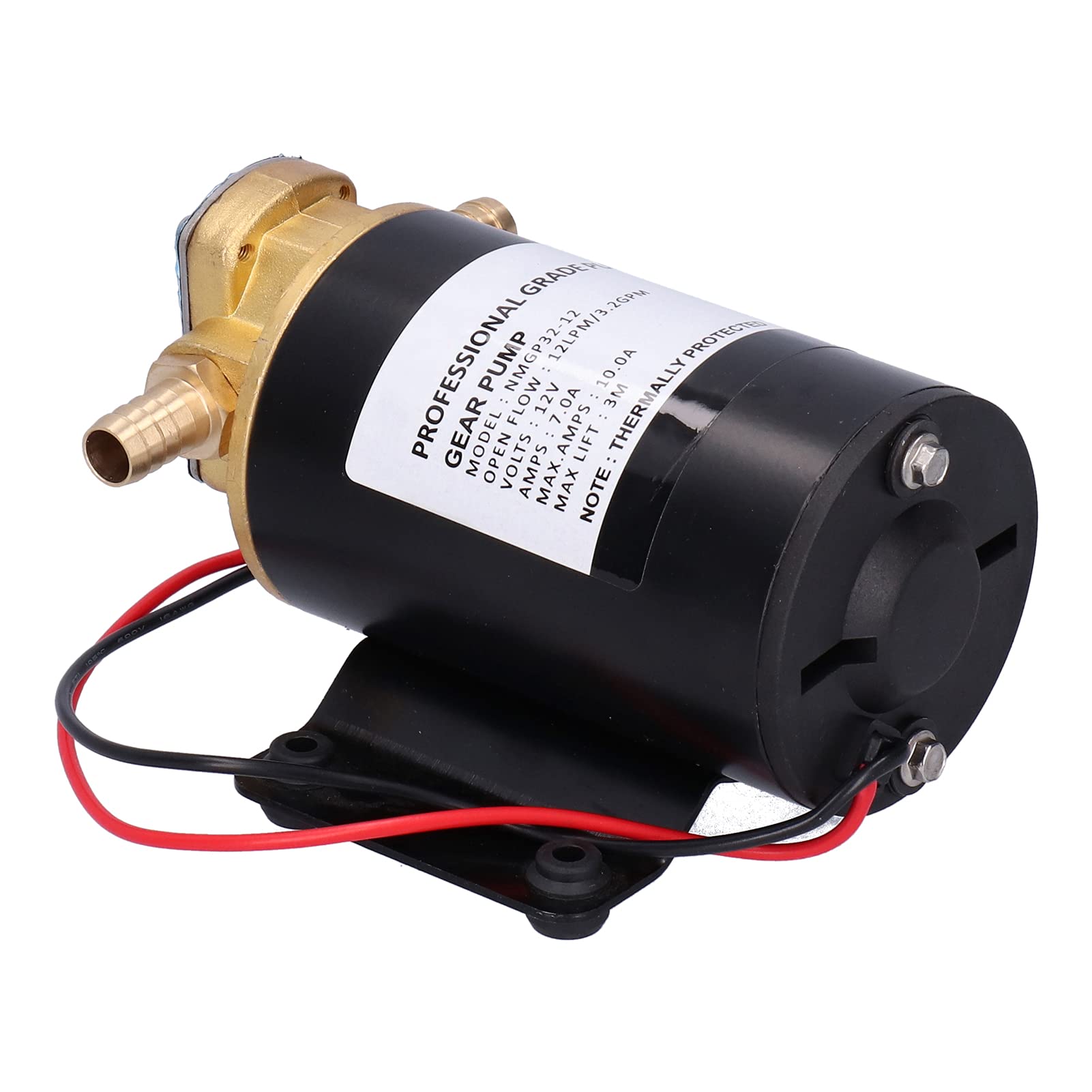 Cryfokt Bomba de Engranajes Eléctrica de 12V, 12LPM Transferencia de y Agua