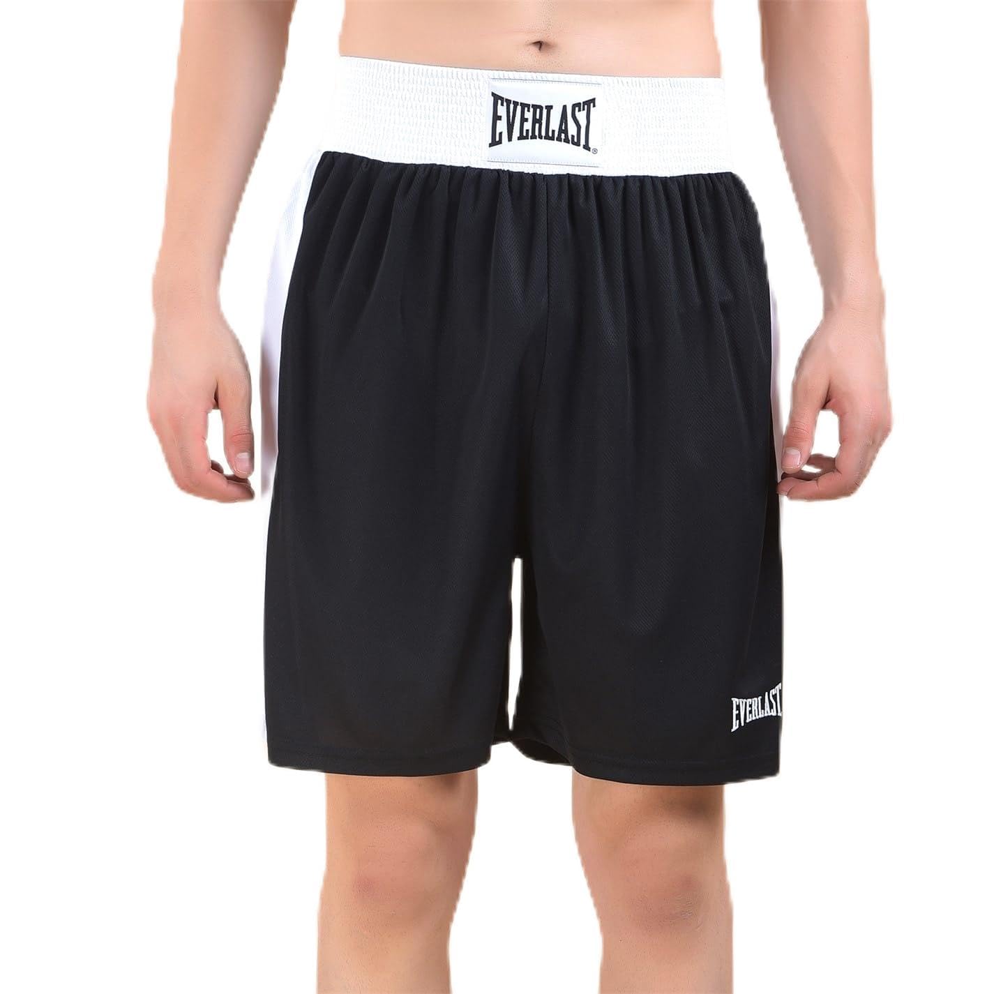 Everlast Mens Boxing Shorts Black/White L