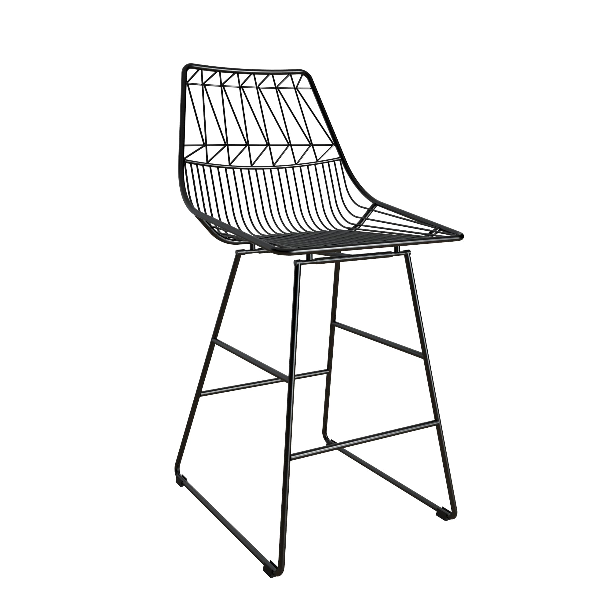 DHP Astrid Wire Metal Counter Stool Black