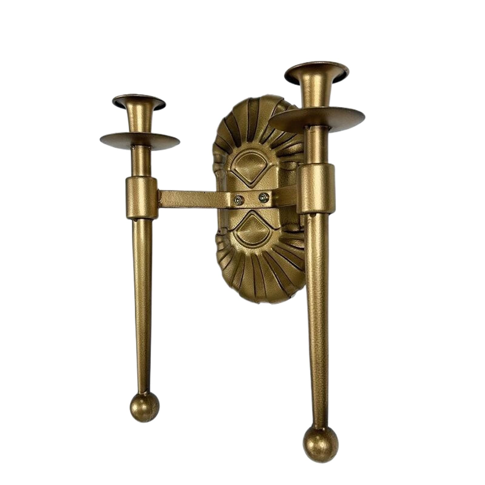 Tsophreniq Antique European Styles Metal Sconce Wall Mount Holder Candlestick for Living Room and Wedding Decoration Wall Mounted Candelabra