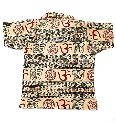 Image of Boys Om Printed T-Shirts /Kurta 100% Cotton Made in India