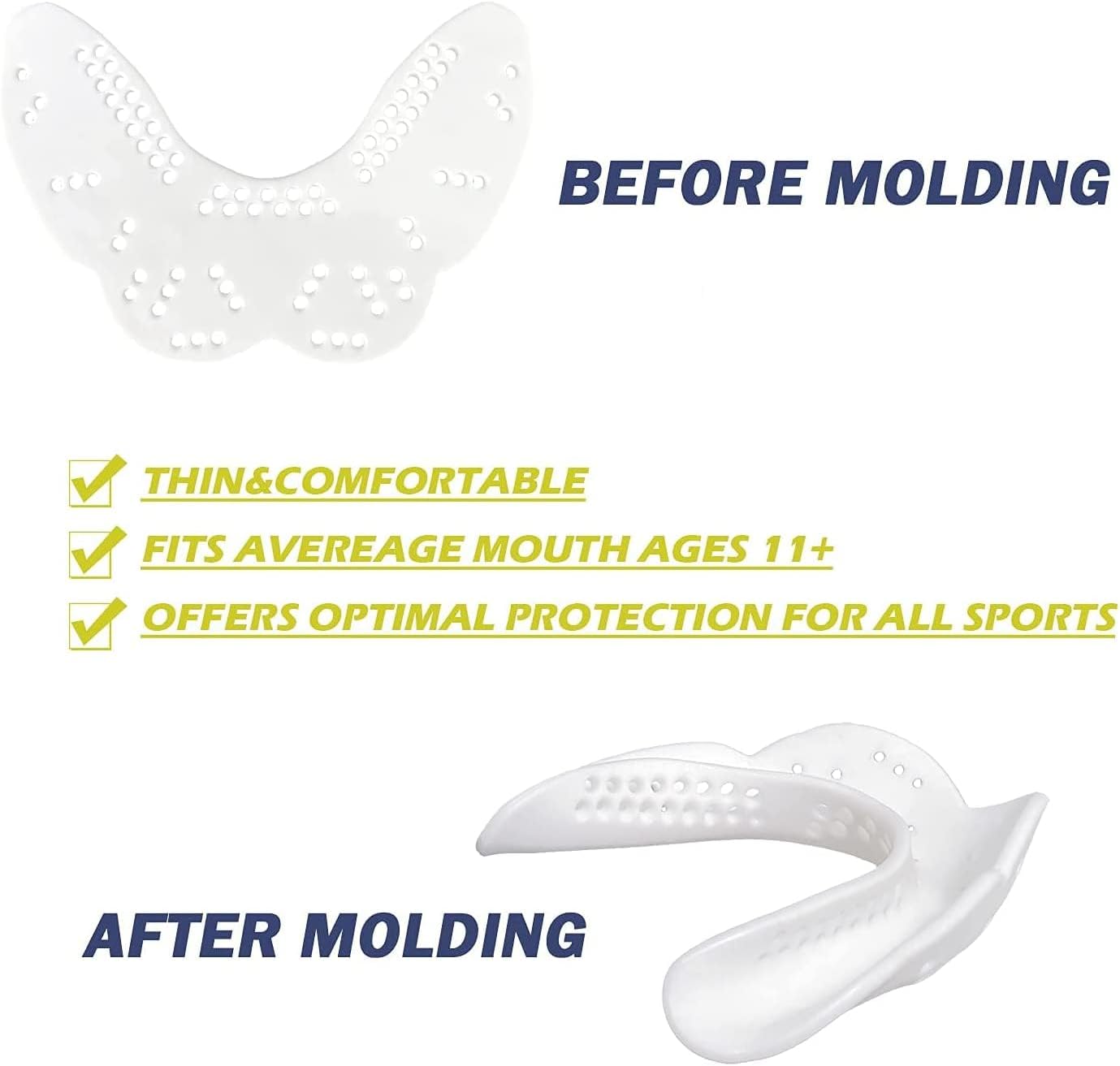 Mouth Guard for Sports Mouthguard Braces MMA Boxing Football Bruxism Basketball Battle Teeth Protection with Case