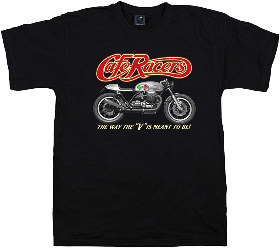 Dirty RayGuzzi Cafe Racers Bikers Motorcycle men's short sleeve T-Shirt MOTO7