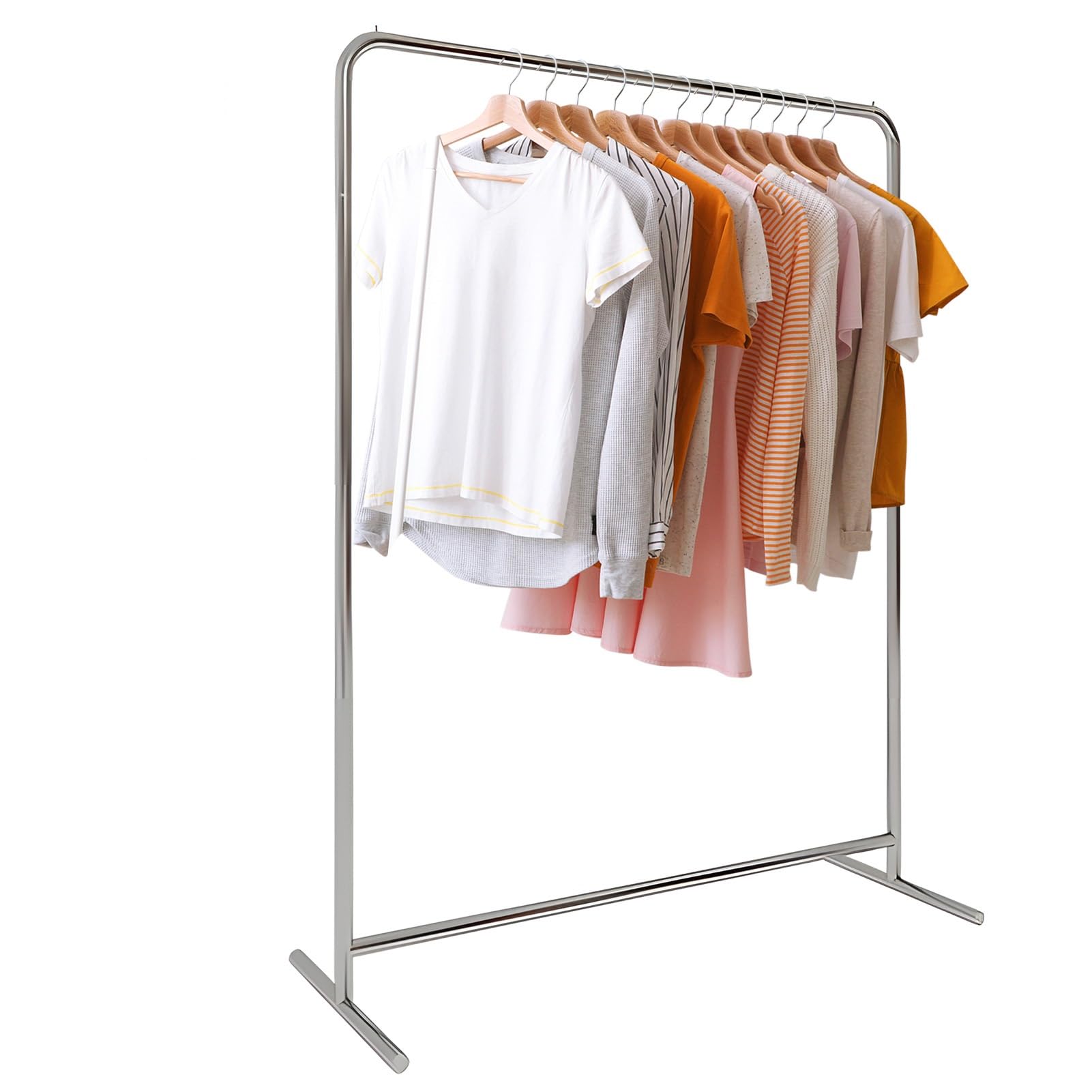 Amazon.com: Freestanding Clothing Garment Rack, Stainless Steel