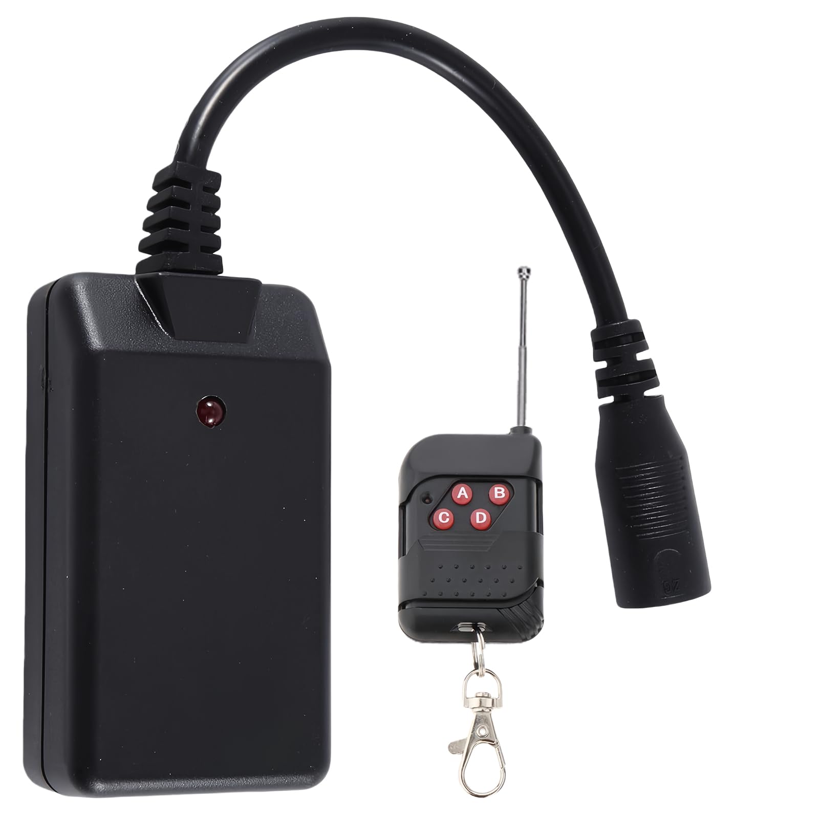 GOMETY Mando a distancia de repuesto para máquina de niebla de 2,5 m, 3 pines, mando a distancia de 4 botones, controlador para una máquina de niebla, accesorios de iluminación de escenario (avanzado)