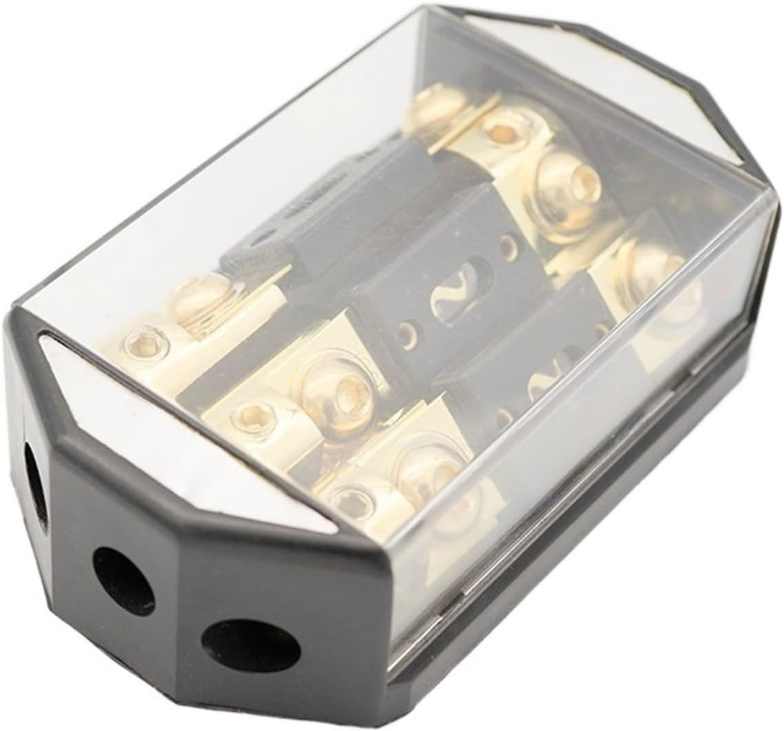 80A/100A/150A/200A Car Audio 1 in 3 Way Out Distribution Block Fuse Holder for 12V-24V Boat Vehicles Speaker Amplifier Subwoofer (Color : 150A)