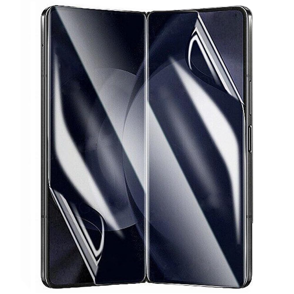 IiseonGalaxy Z Fold 4 Premium Privacy Hydrogel Screen Protector for Samsung Galaxy Z Fold4 5G, 2 Pieces Soft TPU Protective Film [Face ID Unlock] [Anti-spy] (NOT Tempered Glass)