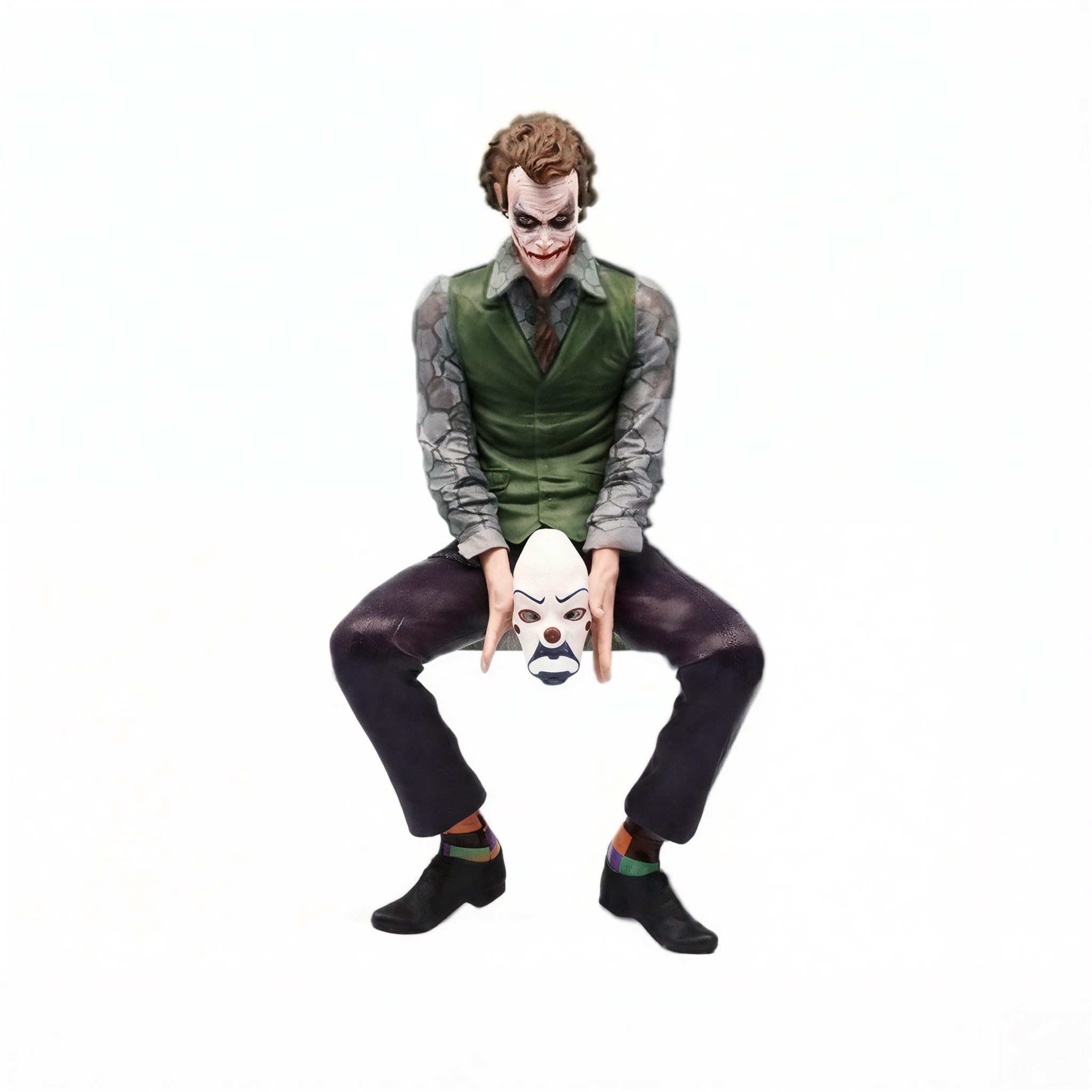 ABUNDANCE® Joker Dashboard Figurine for Car | 15 cm Premium Collectible with Mask | Cool Car Interior Decoration | Anti-Slip Base | Ideal Gift for Lovers & Superhero Fans