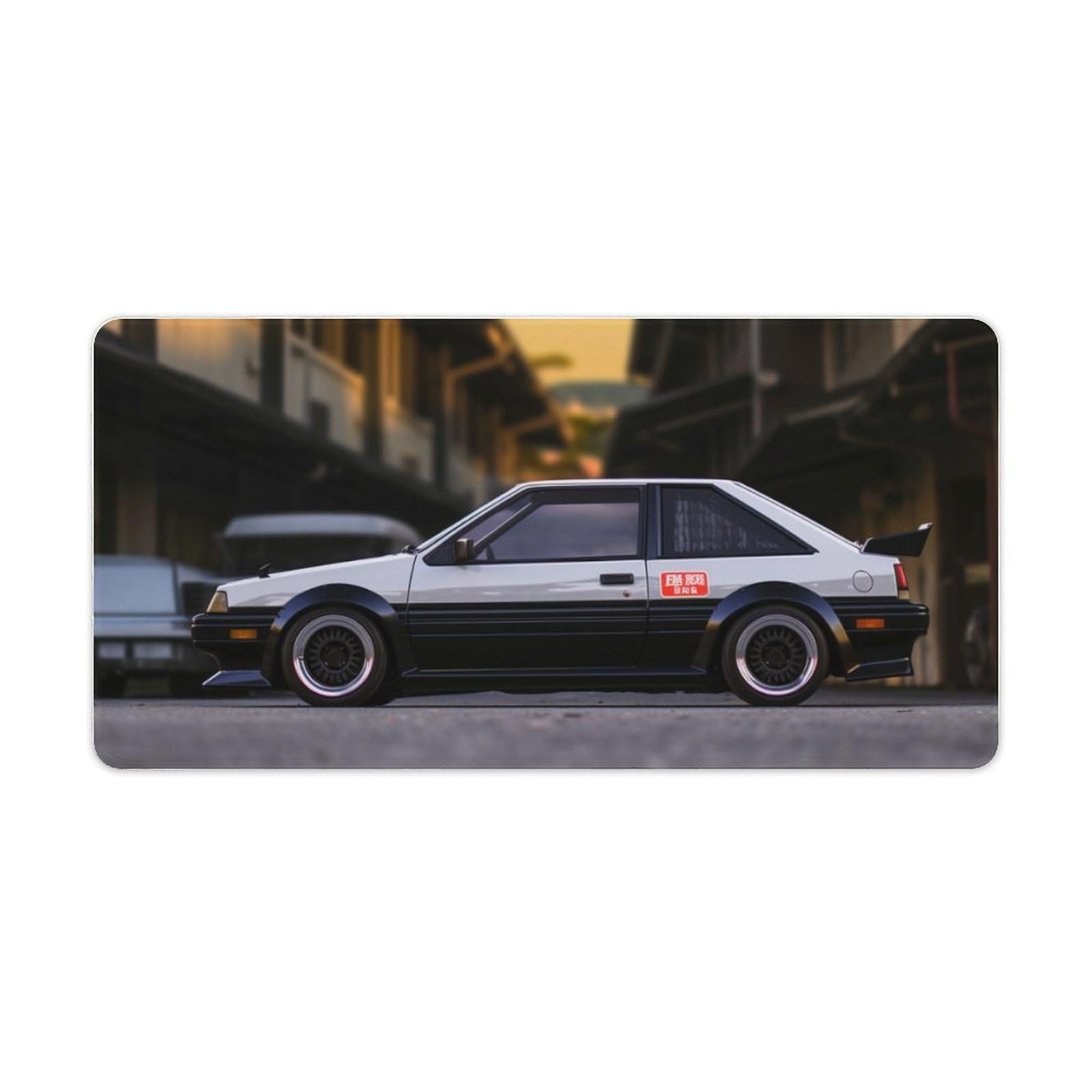 Large Mouse Pad Gaming Cool JDM Japanese Street Classic Car Ae86 Desk Mat Long Big Mousepad Extended Keyboard Computer Pad Office Desk Organizers and