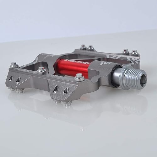 Miniatura 5 de ThinkTop - Plataforma de pedales de bicicleta de montaña para MTB BMX, 916, pedales planos de aluminio, lubricante sellado de 3 rodamientos