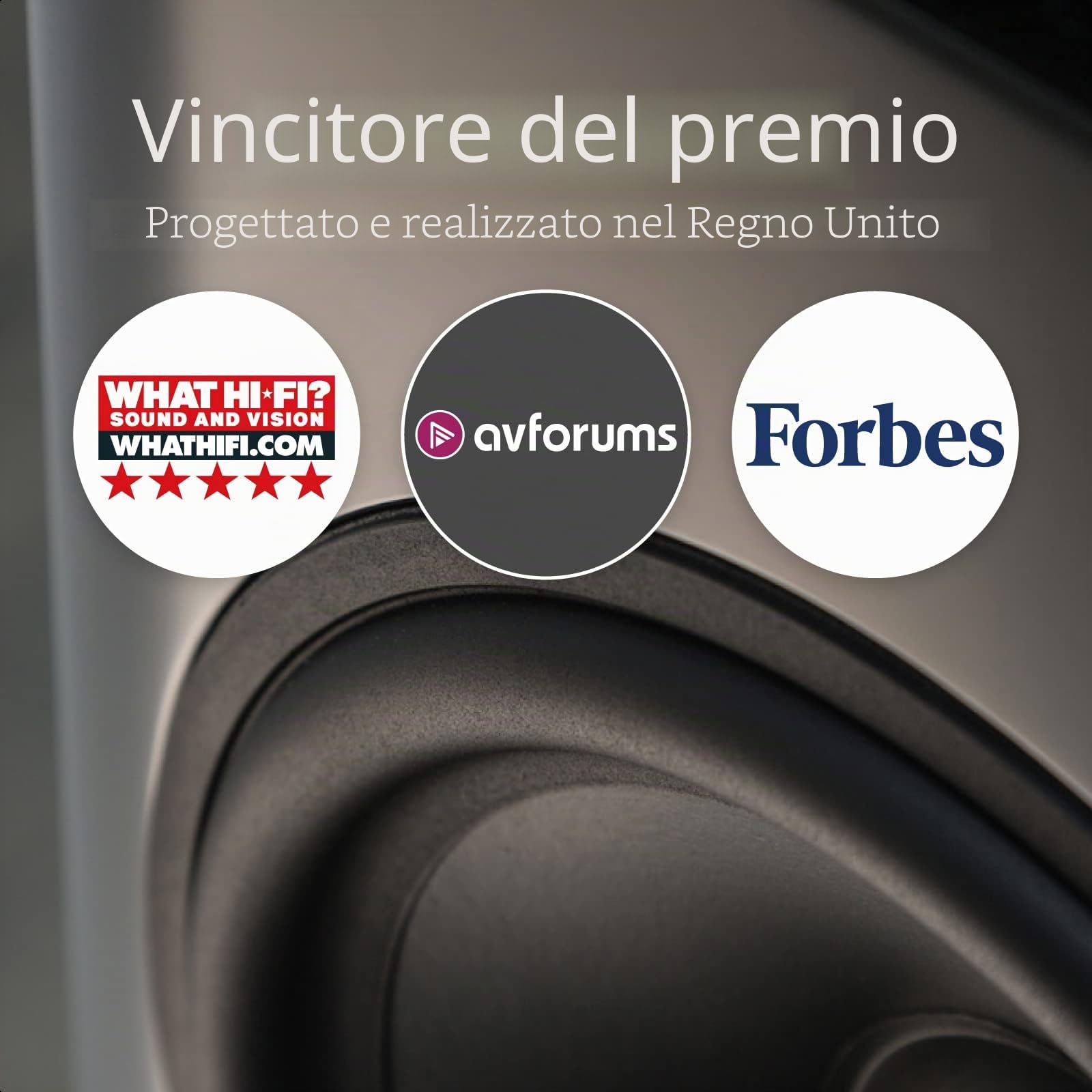 Q ACOUSTICS Q B12 - Subwoofer nero lucido, con sistema a deflettore infinito, driver da 12", amplificatore di classe D da 220 watt, bobina vocale da 50 mm, subwoofer attivo per sistemi musicali Hi Fi