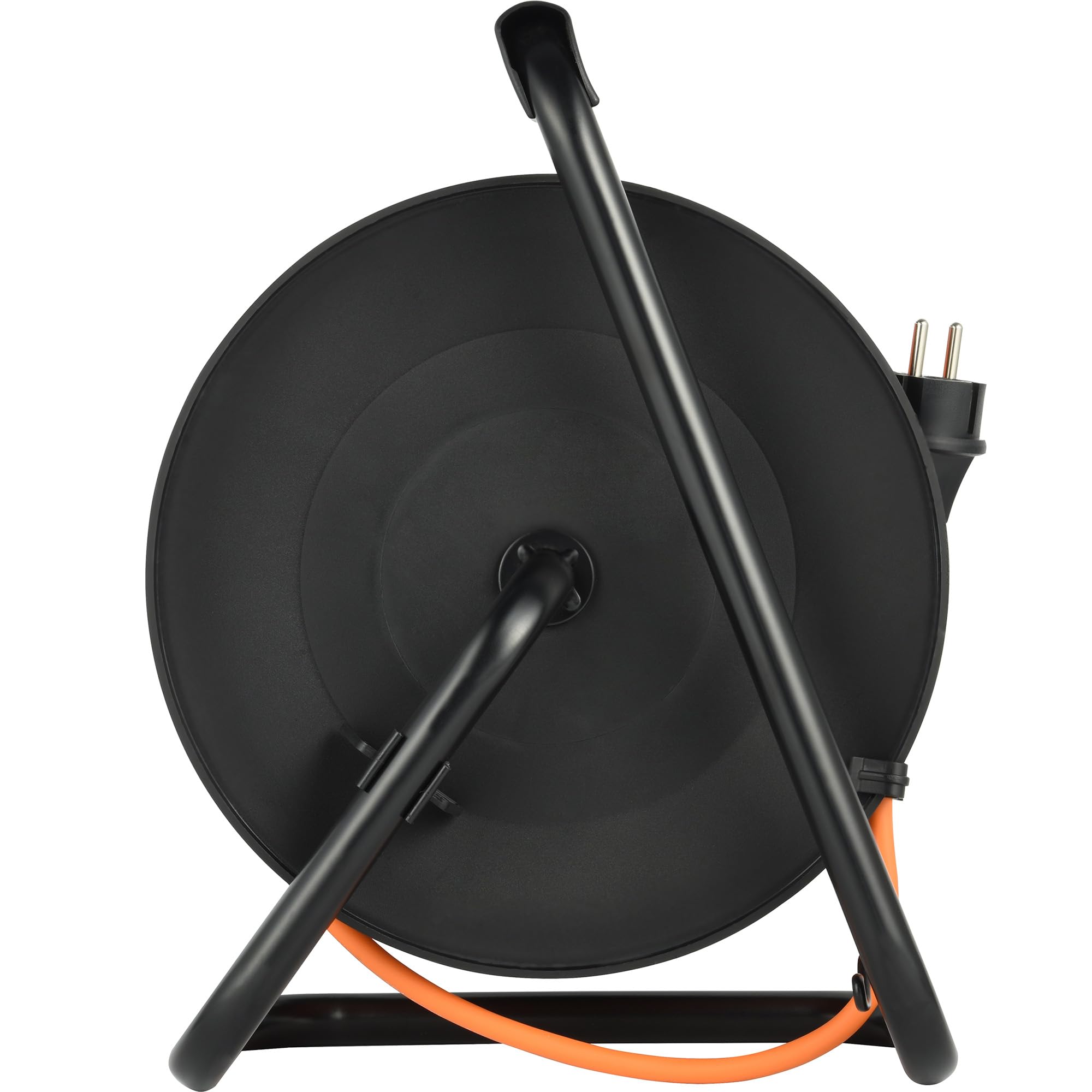 Electraline 49242 IP44 Enrouleur de câble, 40 m, câble d'extérieur spécial N05V3V3-F 3G1.5, utilisable jusqu'à -35 °C, résistant à l'huile et aux UV et en outre, extrêmement résistant à l'abrasion