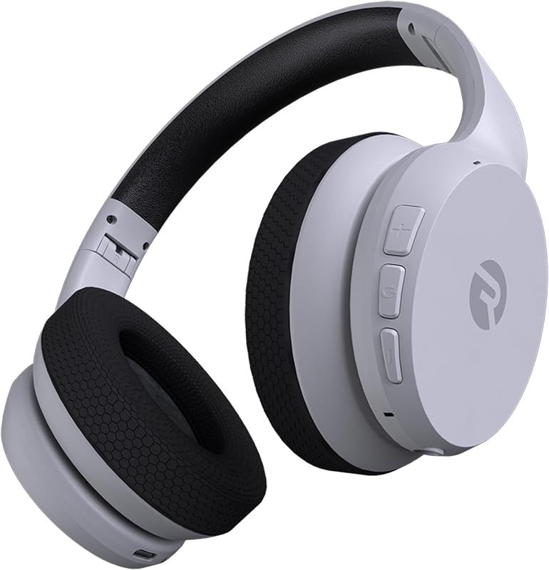 Auriculares Bluetooth para fitness: auriculares para correr, auriculares inalámbricos con cancelación activa de ruido + modo de concienciación, auriculares Bluetooth con micrófono, 45 horas de duración de la batería (blanco)
