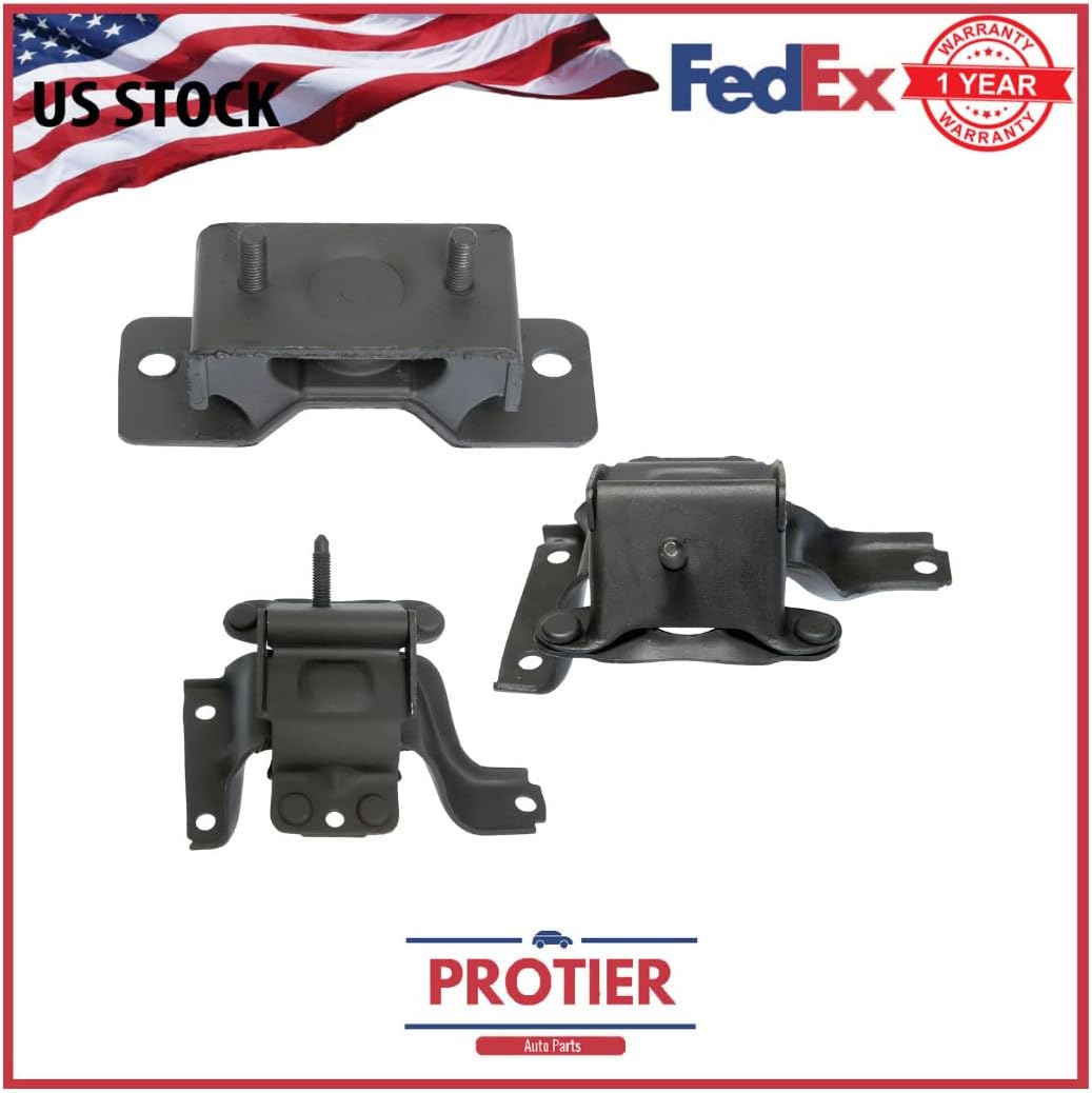 Westar Engine & Trans Mount Set 3PCS for Ford Passenger Crown Victoria Lincoln Passenger Car Town Mercury Marauder Grand Marquis V8 4.6l 281ci 2003-2011