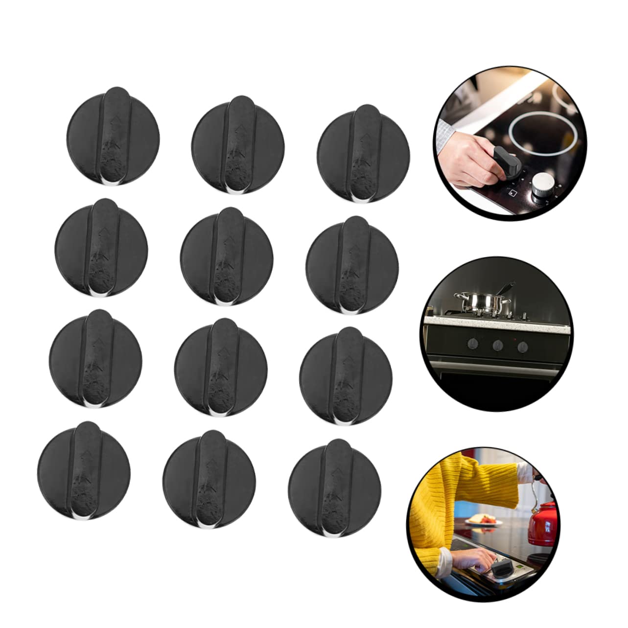 Homoyoyo Boutons Pour Chauffe-Eau Gaz Et CuisinièRe Universels 3 PièCes