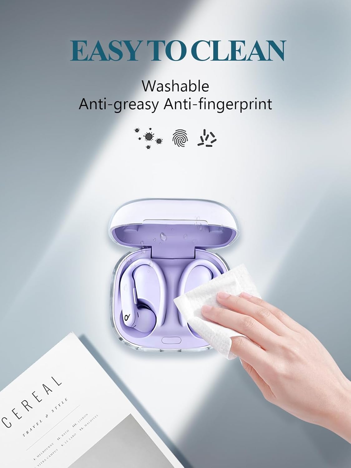 for Beats Powerbeats Pro 2 Wireless Bluetooth Earbuds 2025 New Upgraded Case,Clear Soft TPU Protective Cover with Keychain and Cleaner Kit for Powerbeats Pro 2 Shockproof Skin,Slim Fit Design.Clear - Image 6