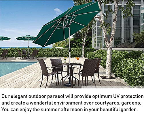 Parasol de table anti soleil CLSDRZC vert pour protéger la terrasse - 5