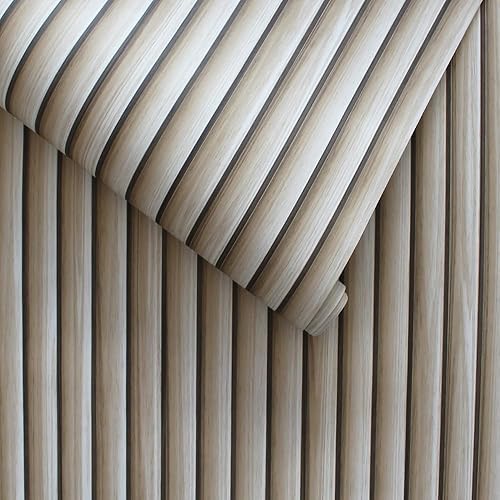 Miniatura 3 de Tempaper Papel tapiz extraíble de madera con varillas rubias 205 pulgadas x 165 pies fabricado en los Estados Unidos