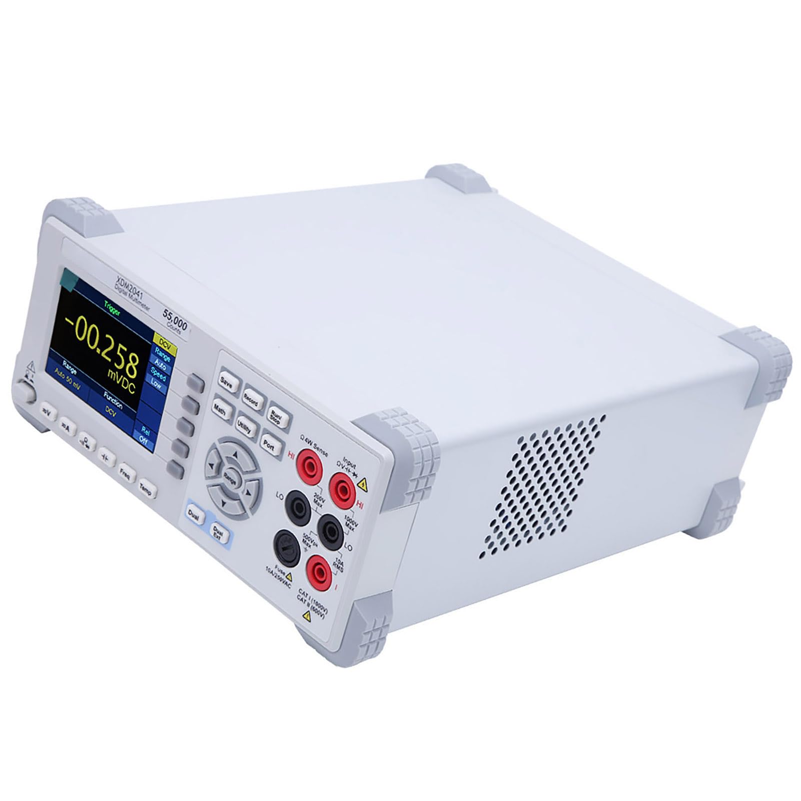 FTVOGUE Multímetro Digital 55000 Cuentas True RMS Probador Multifunción Pantalla LCD de 3,7 Pulgadas con Voltaje CA CC Resistencia de Corriente Capacitancia Diodo Prueba de (Enchufe de la UE 100-240V)