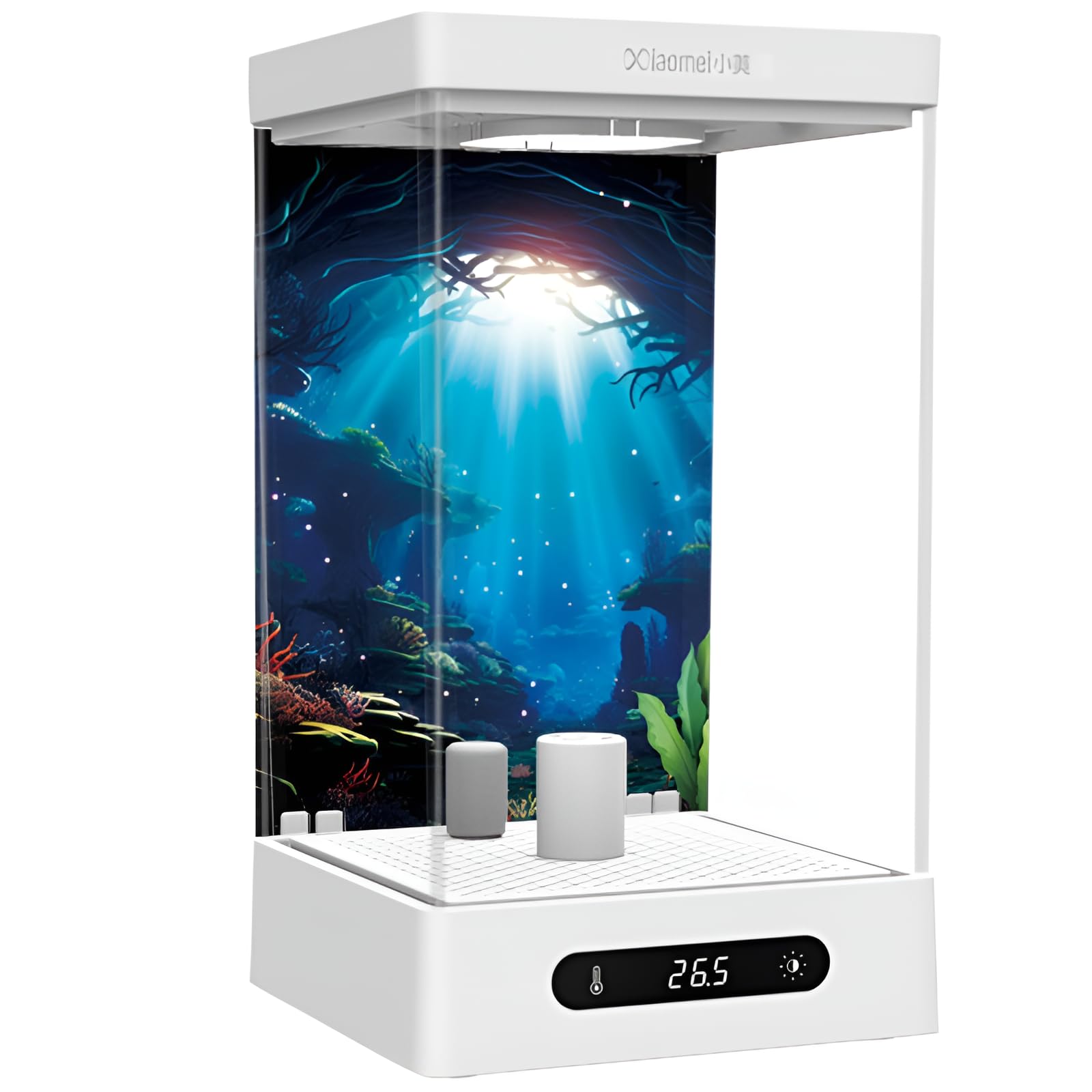 ⚠️パブロ⚠️LEDヒーター付き　ベタ水槽（黒）1.6ℓ中古4個 Amazon | [Neping]ベタ水槽 ヒーター付き コンパクト水槽キット 連動