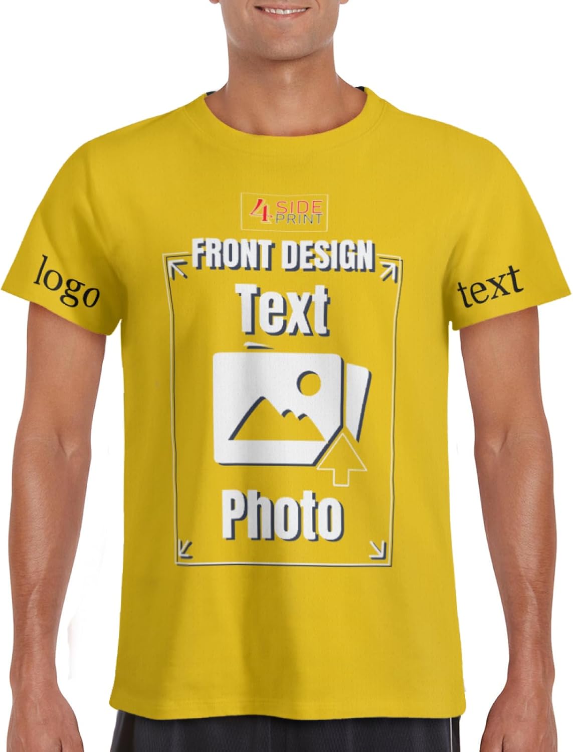 With Logo Buy Bulk Custom T-shirt Printing In Delhi NCR And