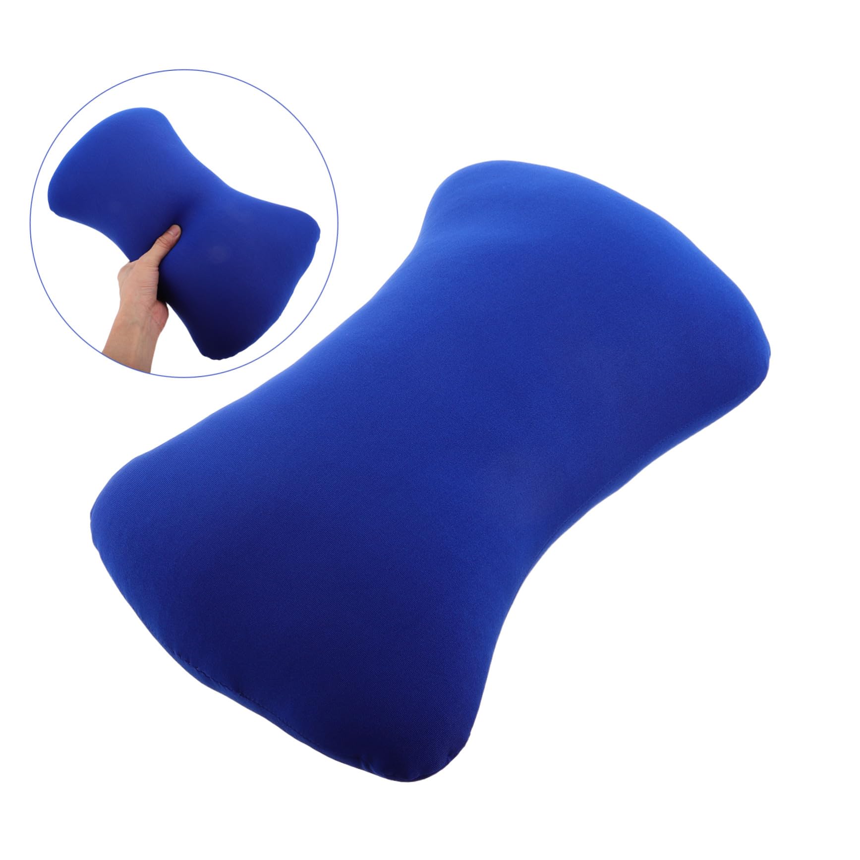 Almohada Portátil de Espuma Partículas en Forma de Hueso, Ligera y Mini para Camping al Aire Libre, Soporte Cómodo para Cuello y Lumbar, Tamaño Compacto y Lavable