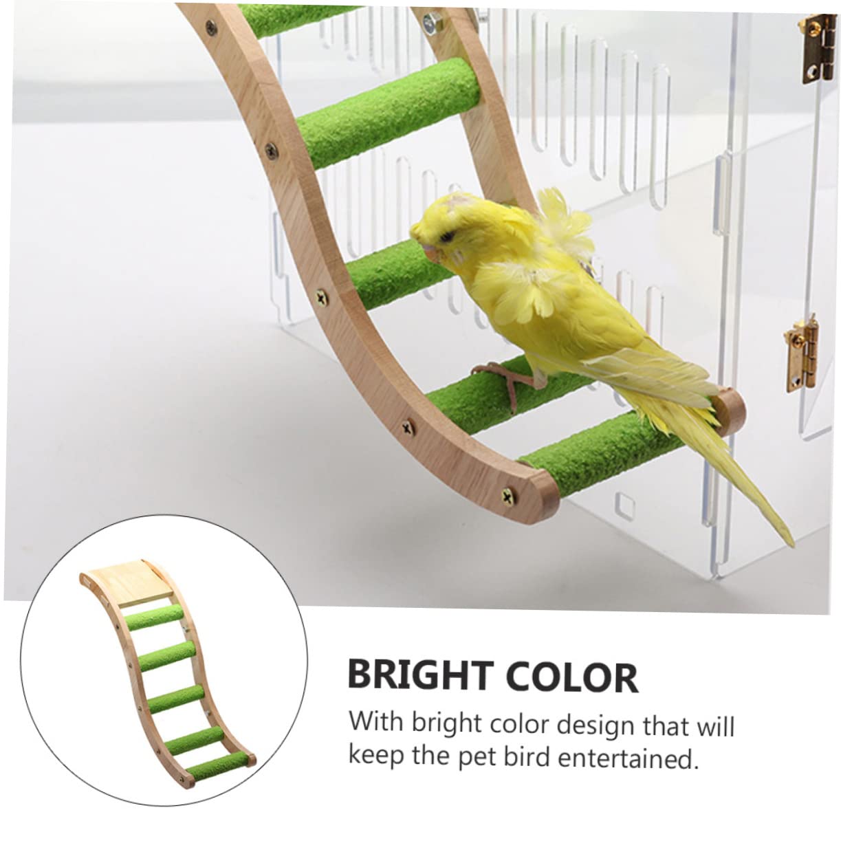 Vogelleiter Spielzeug und Edelstahl, 2 Stück für Vogelkäfig