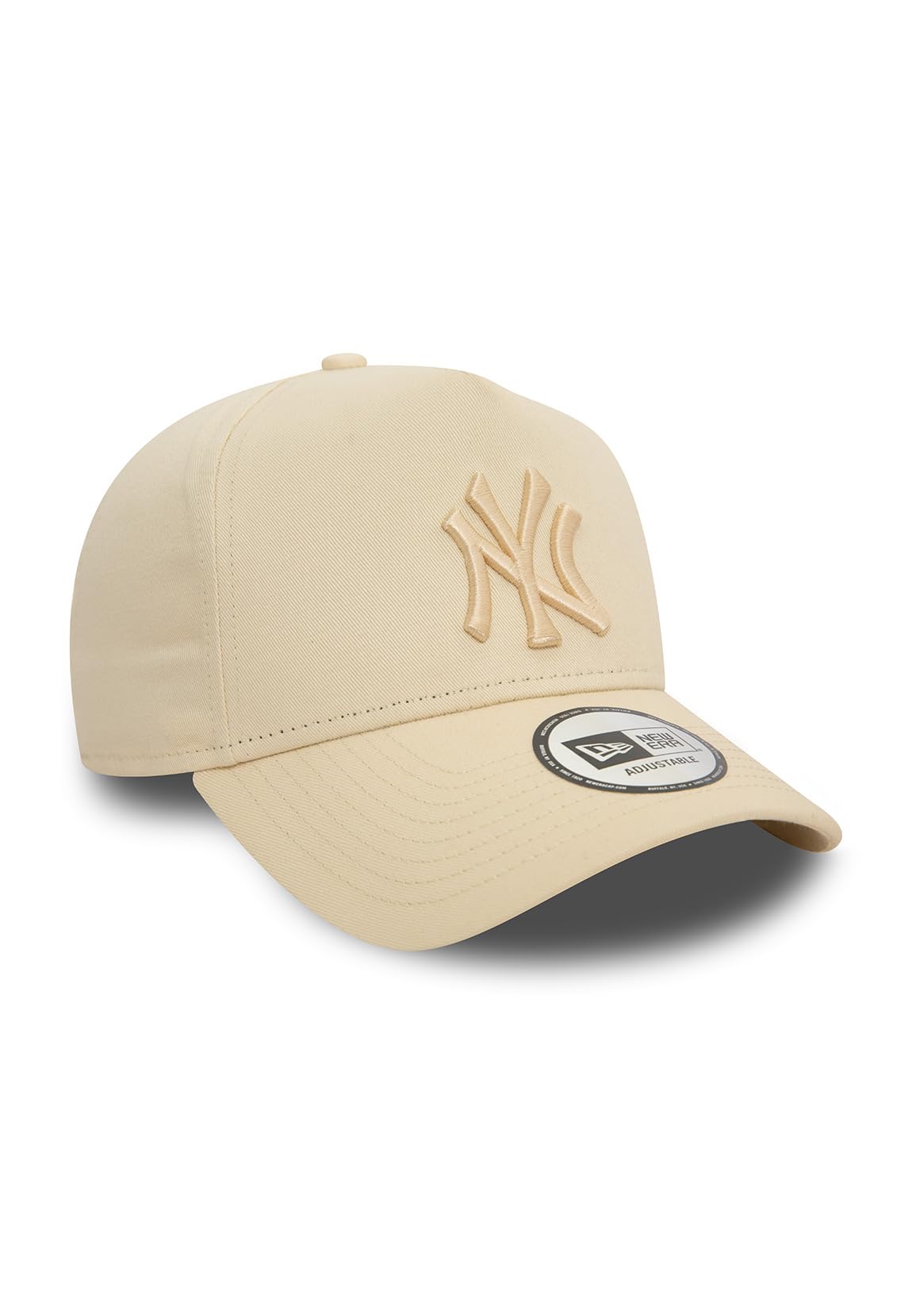 New Era E-Frame Snapback Cap - New York Yankees Beige, beżowy, rozmiar uniwersalny