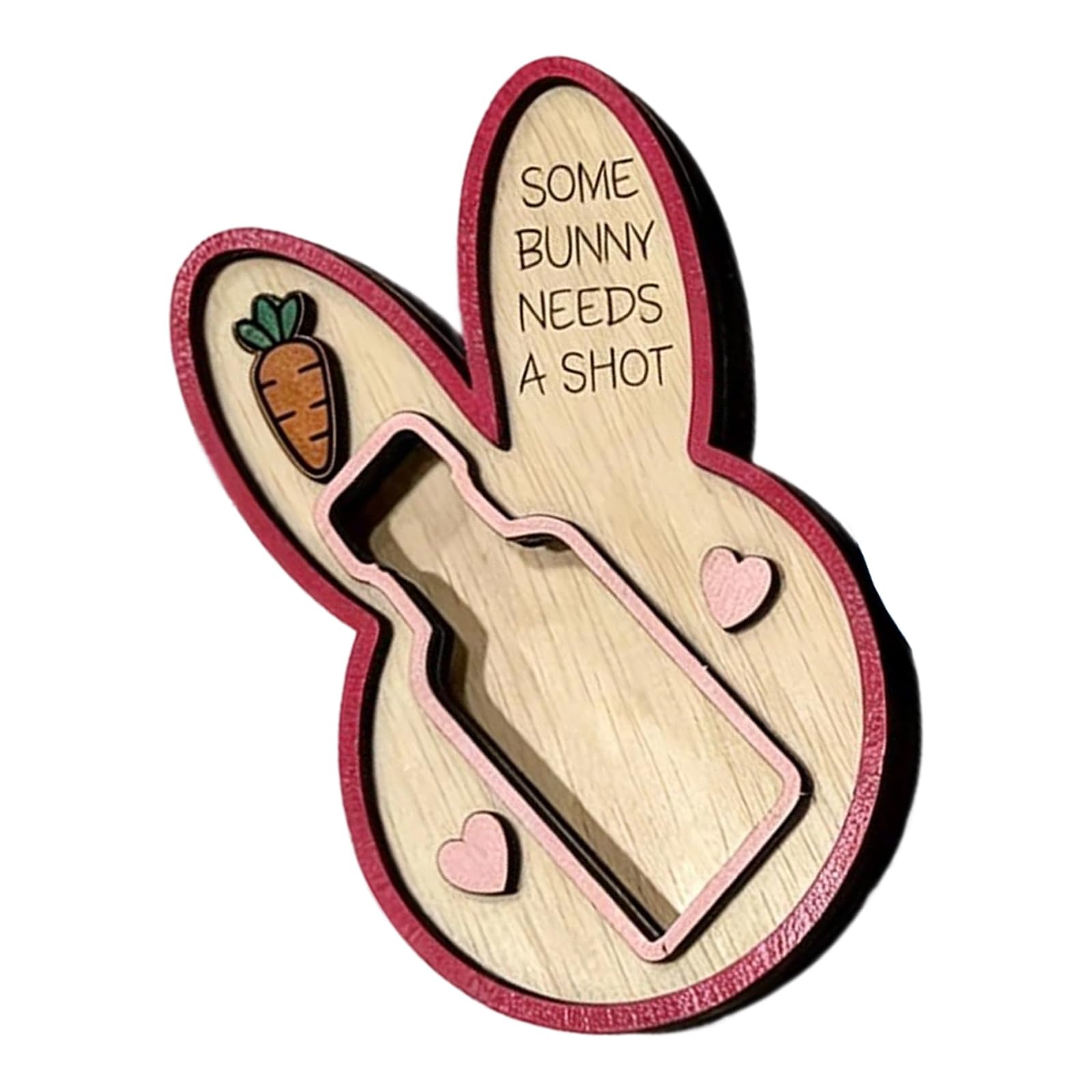 Hredyqw Easter Rabbits Shape Wooden Liquor Bottle Holders Holiday Nightclub Accessories For Home Pubs Decors And
