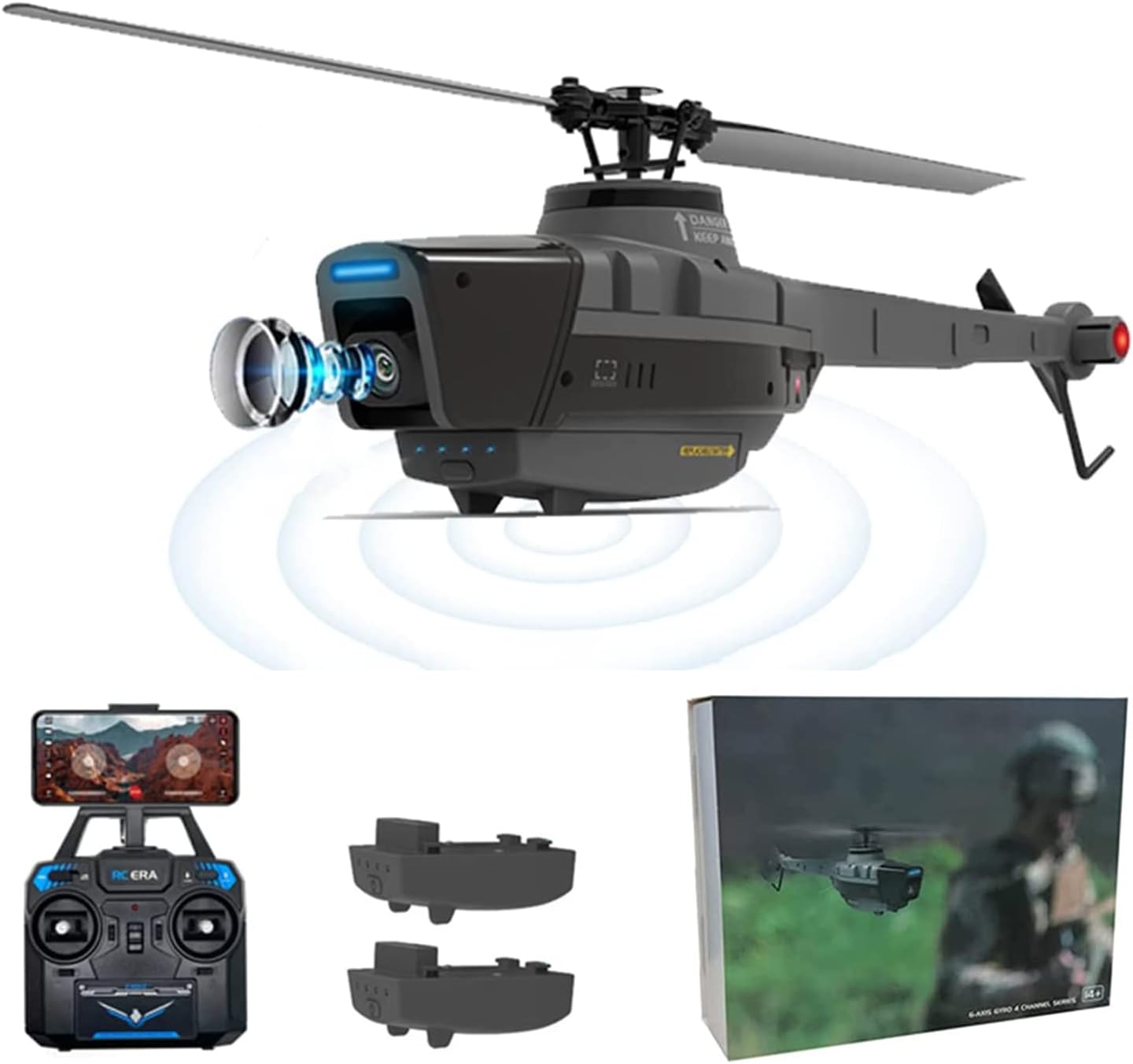 Amazon.com: YGWXYYZJ RC Helicopter with 1080P Camera Remote Control ...