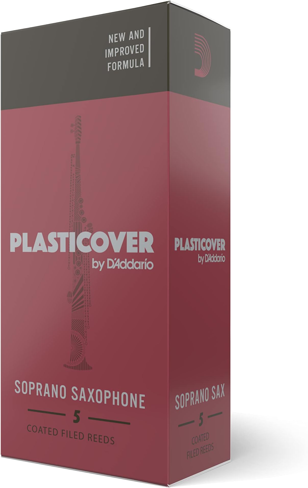 Rico Plasticover Soprano Sax Reeds, Strength 2.0, 5-pack