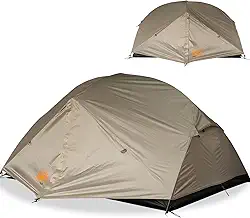 Barraca de Camping Montanhismo Esférica 2 Pessoas,Instalação Rápida, Ventilada, à Prova d’Água Com Tapete de Solo