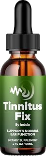 Indelo Tinnitus Fix Drops: Natural Advanced Liquid Formula for Ear Health & Tinnitus Support (1 Month Supply)