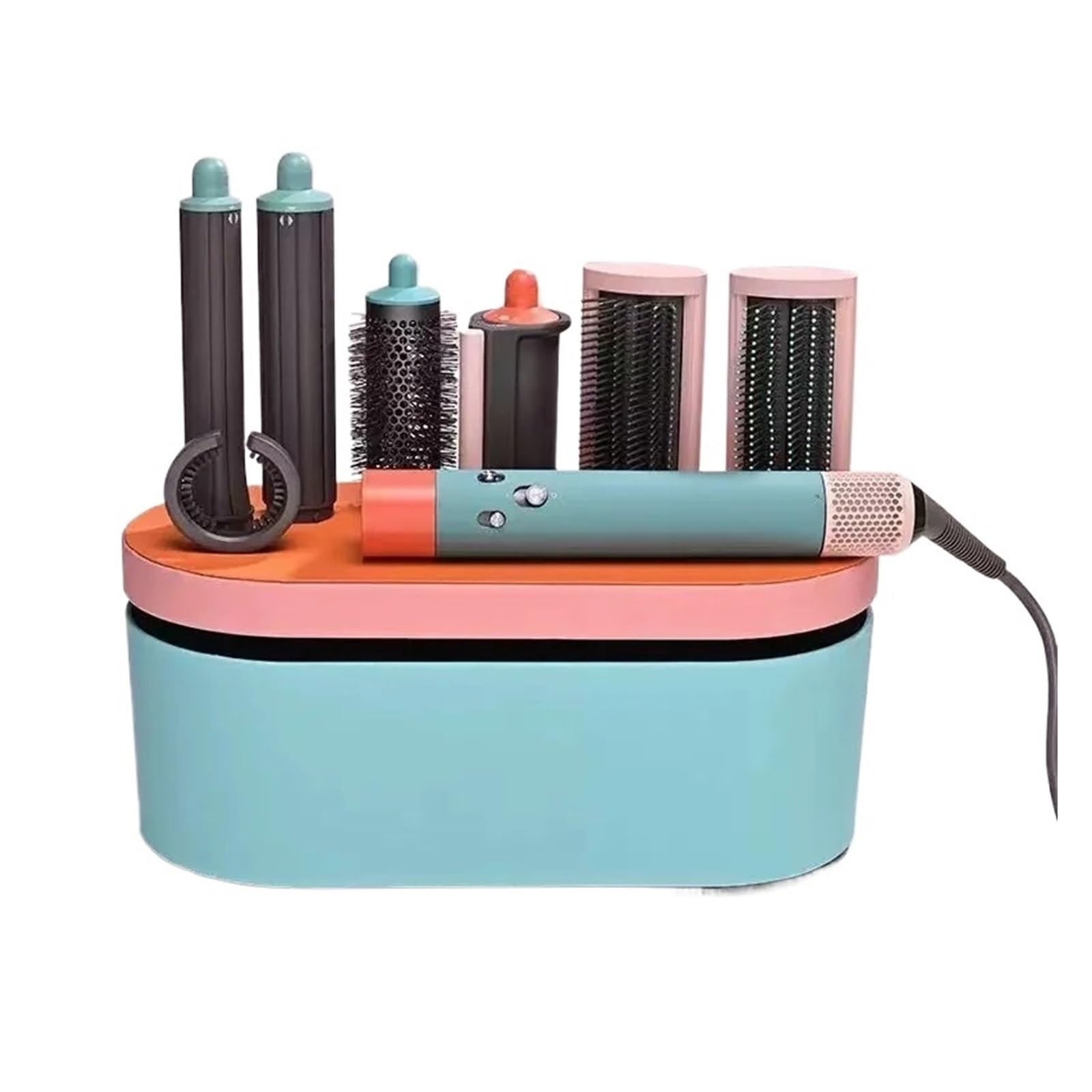 Generic Compatible for Heavy Duty Pink Hair Styling Tool Set - Automatic Straightening and Curling Iron Kit with