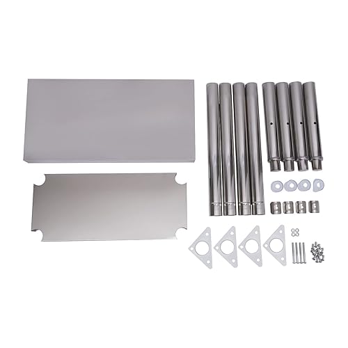 Miniatura 4 de Mesa de preparación de acero inoxidable, mesa de trabajo resistente con estante inferior y ruedas para restaurante, hogar y hotel, preparación y