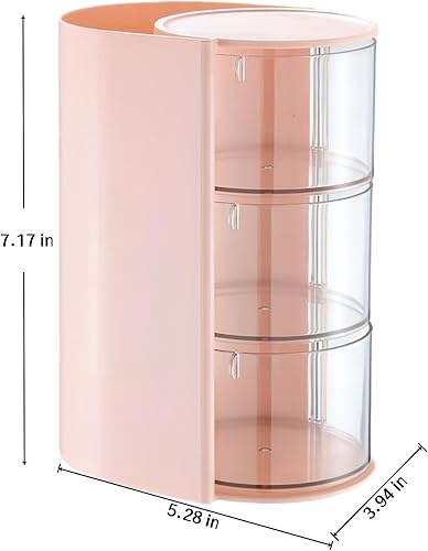 Miniatura 6 de Organizador de accesorios para el cabello con 2 ganchos y 6 calcomanías aleatorias, soporte giratorio para cepillos de cabello, organizador de