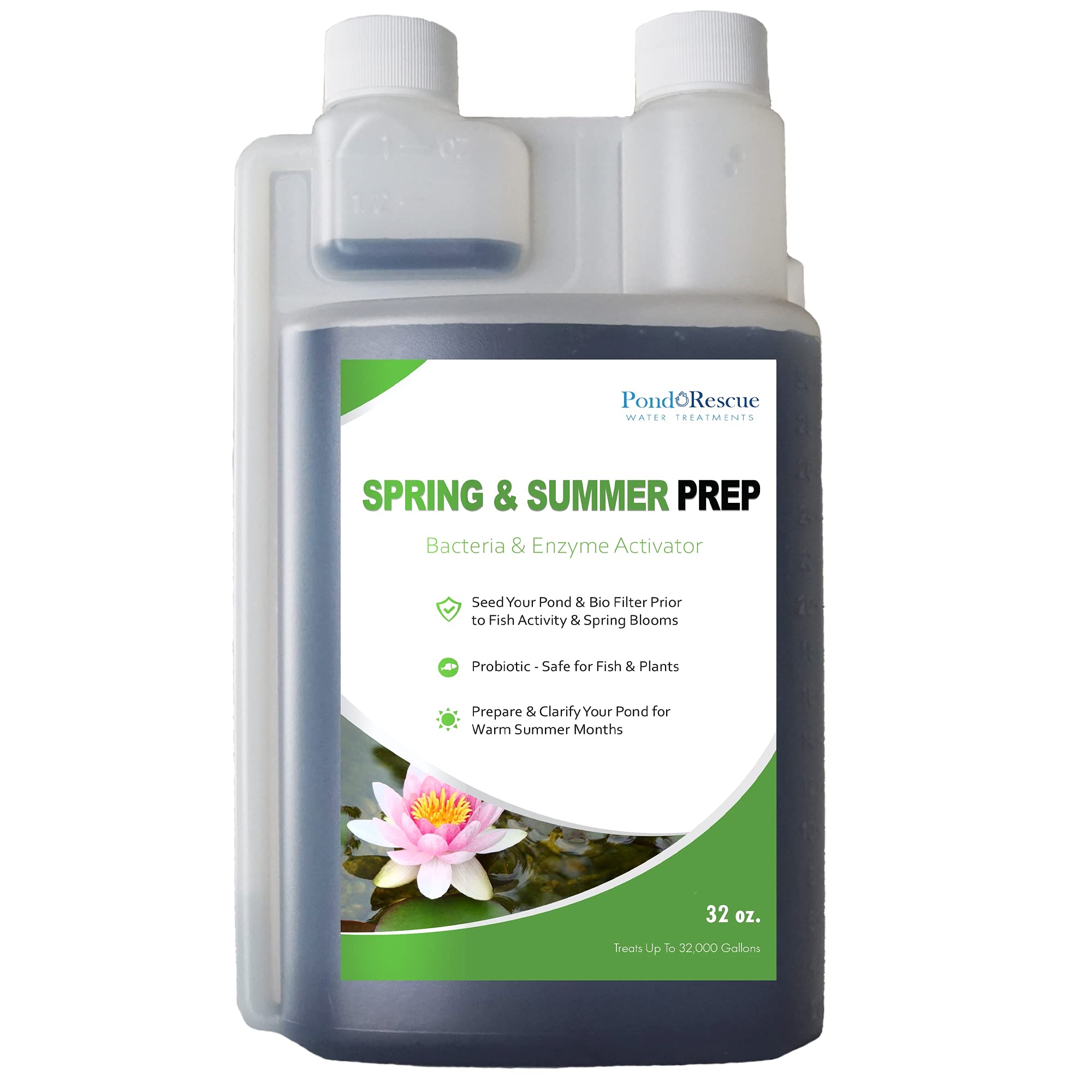 Anjon Mfg Rescue Water Treatment RSSP32OZ - Spring Summer Prep 32 oz Treats 32,000 Gallons