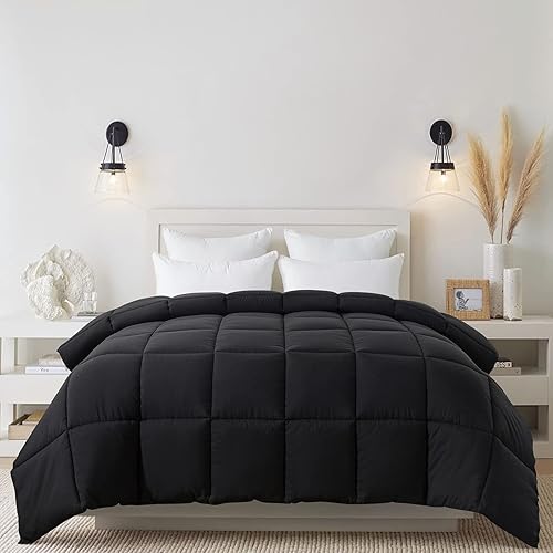 Miniatura 7 de Cosybay - Edredón con relleno alternativo y acolchado suave, para todas las estaciones, inserto de colcha ligero y reversible con pestañas en las