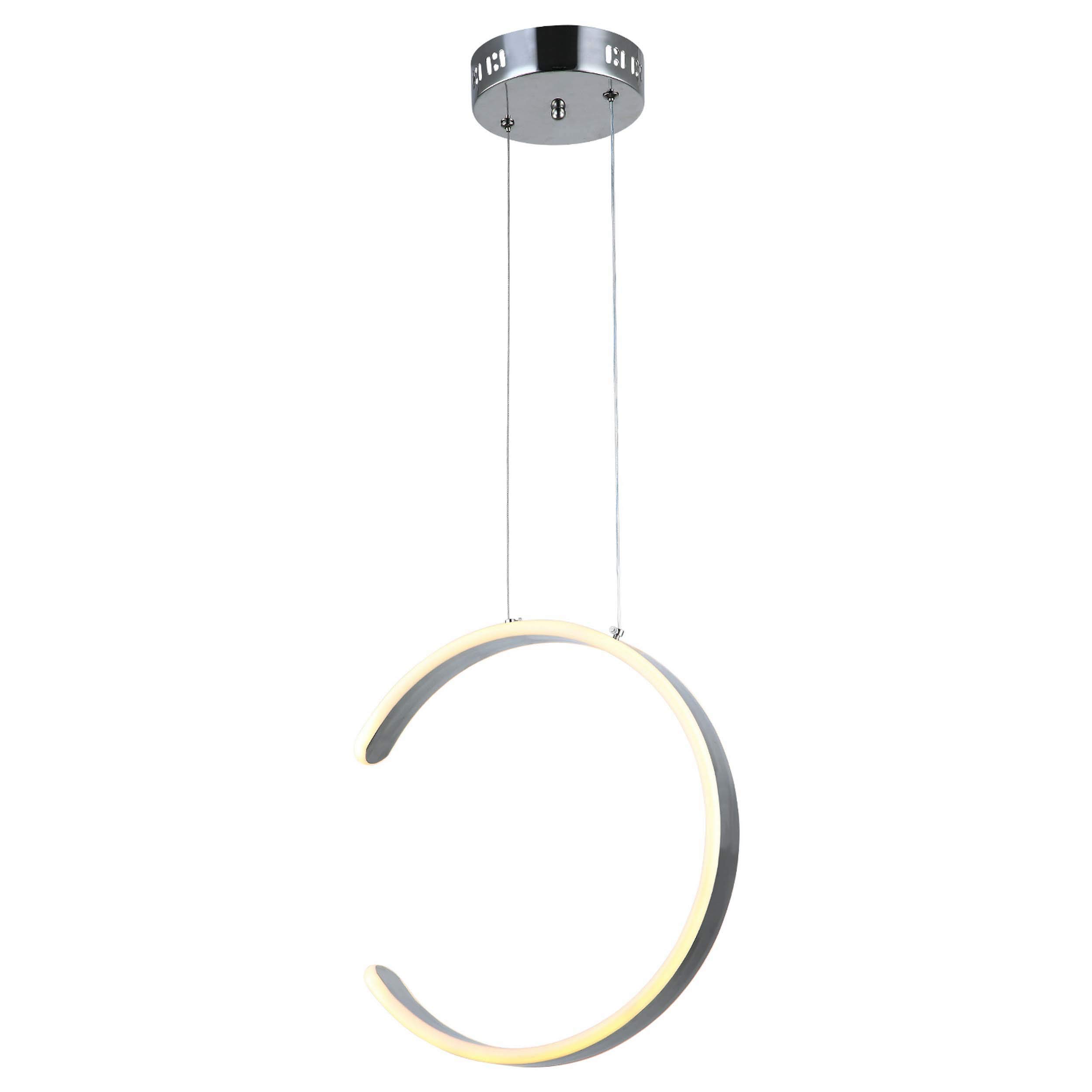 Lampe à suspension 100% métal chrome Homemania lustre moderne de plafond