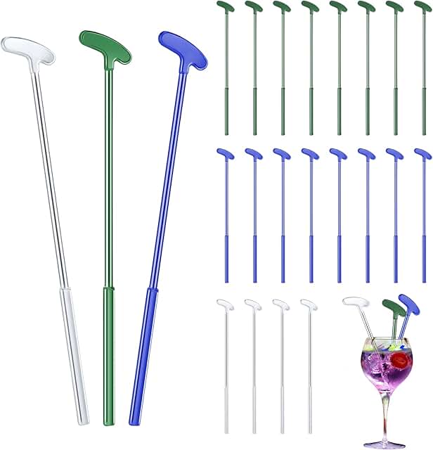 30 Pcs Golf Putter Swizzle Stir Sticks Coffee and Cocktail Stirrers 7.48...