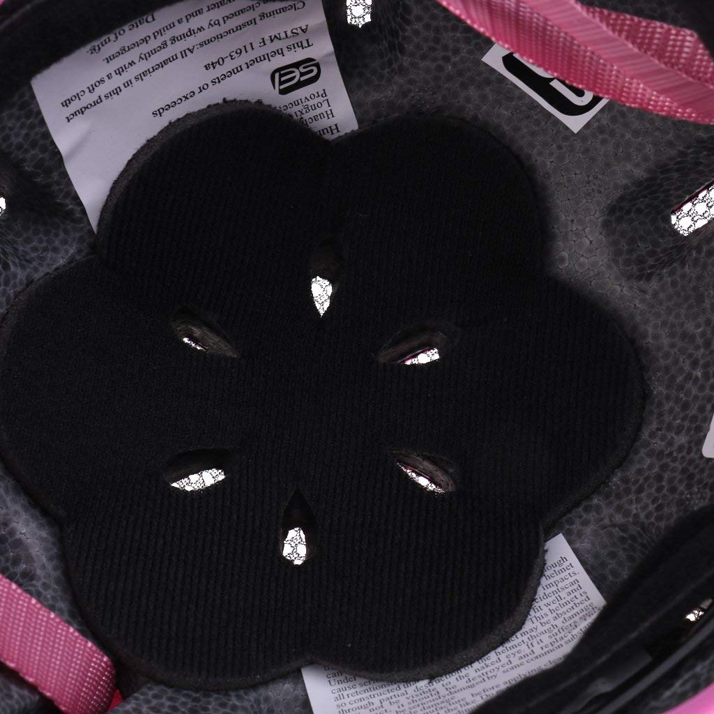 Casque d'équitation pour Enfant réglable Chevaux Sport Équipement de Protection Schnee Rosa