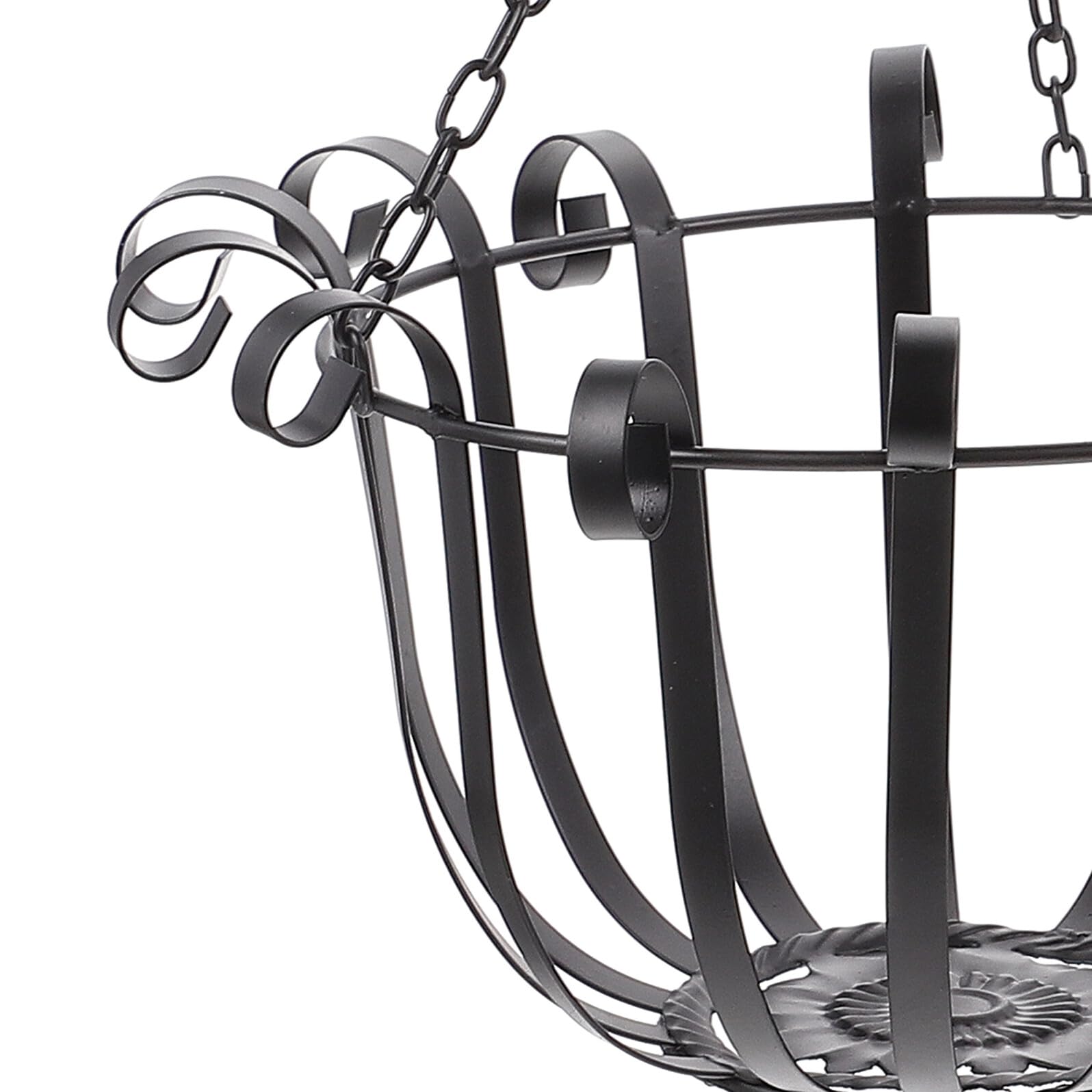 Gatuida Fioriera Sospesa in Ferro Nero con Supporto Portavaso da Parete per Piante Verdi e Fiori Decorativo per Giardino Balcone e Interni Design Elegante e Salvaspazio