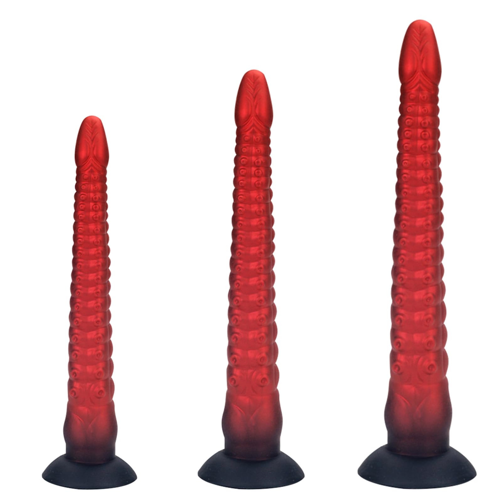 Dildo in silicone Monster Extra Long Tentacle Dildo con ventosa Morbido Grande Butt Plug Anale Dildo Polpo Plug Anale Giocattoli sessuali for donne(M)