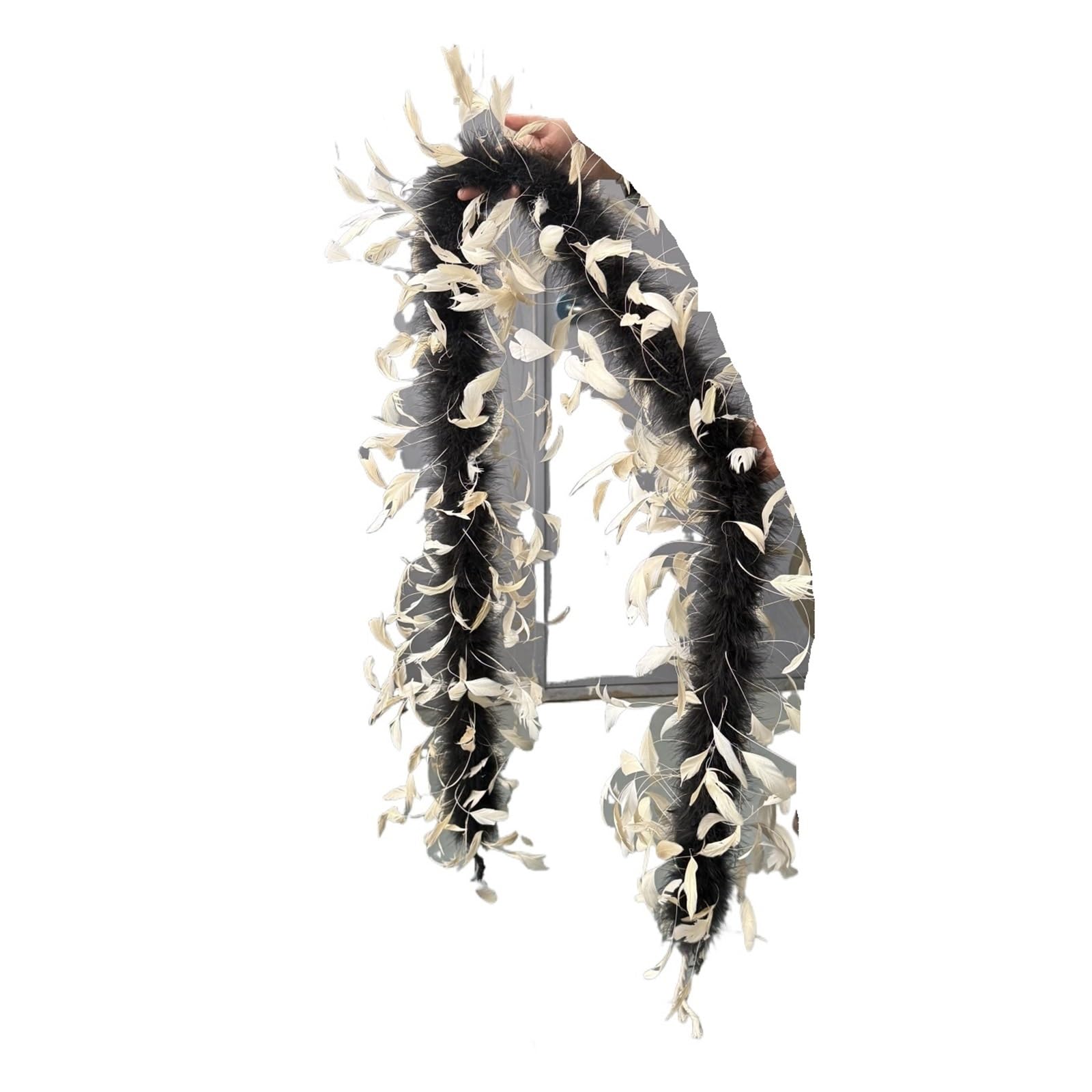 Boas à plumes Plume de marabout dinde, plume coq Boa sur le dessus for vêtements Cosplay
