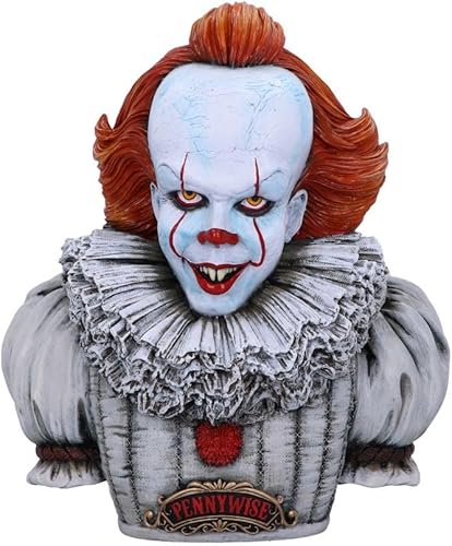 Nemesis Now Busto Pennywise con licencia oficial de IT Capítulo 2, blanco, 11.8 in