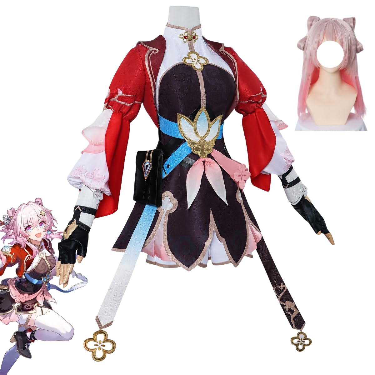 あ*ん様 崩壊スターレイル　 三月なのか　コスプレ衣装　Ｍサイズ　ウィッグ付　即 Amazon.co.jp: [BASETAKE] 崩壊 スターレイル 三月なのか